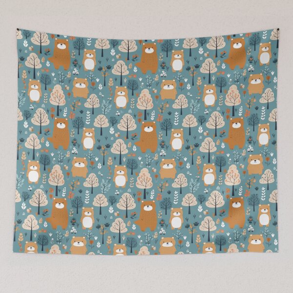 Item preview, Bear Family in the forest designed and sold by peony225.