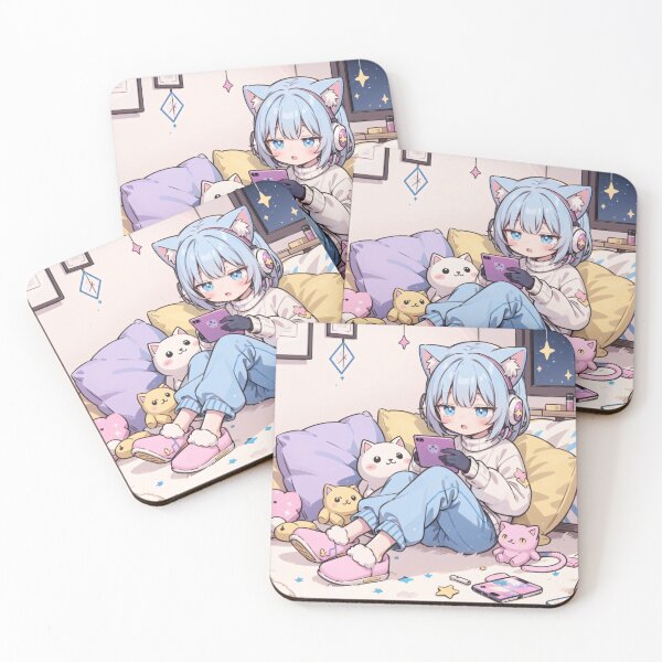 Item preview, Relaxing Cat Girl designed and sold by Hankotsu.