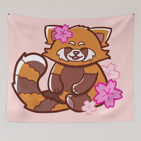 Item preview, Sakura Red Panda Cherry Blossoms  designed and sold by NierahhsDesigns.