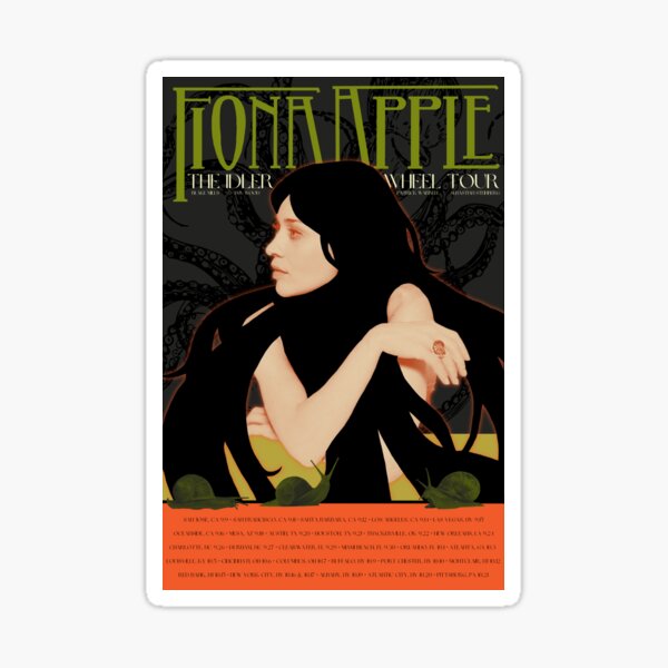 Vista previa del artículo con la obra «cartel de gira de manzana», diseñado y vendido por huhwhatno.