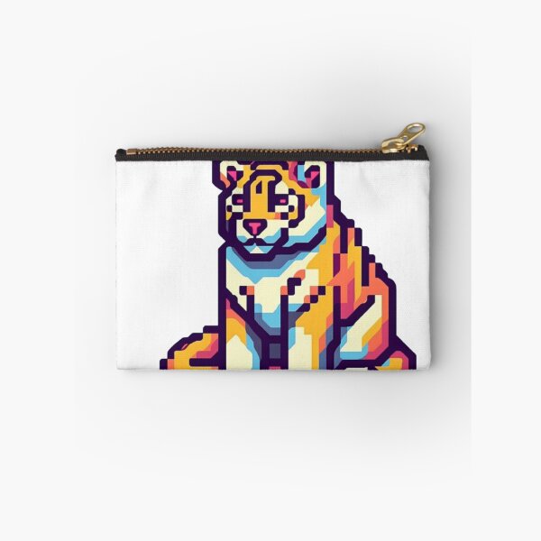 Item preview, Colorful tiger pixel theme designed and sold by Okracha.