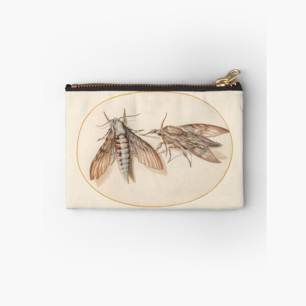 Item preview, Two hawk moths, insect miniature by Joris Hoefnagel. designed and sold by Luggnagg.