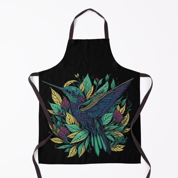 Aperçu de l'œuvre Colibri coloré parmi les feuilles créée et vendue par Vectorio.