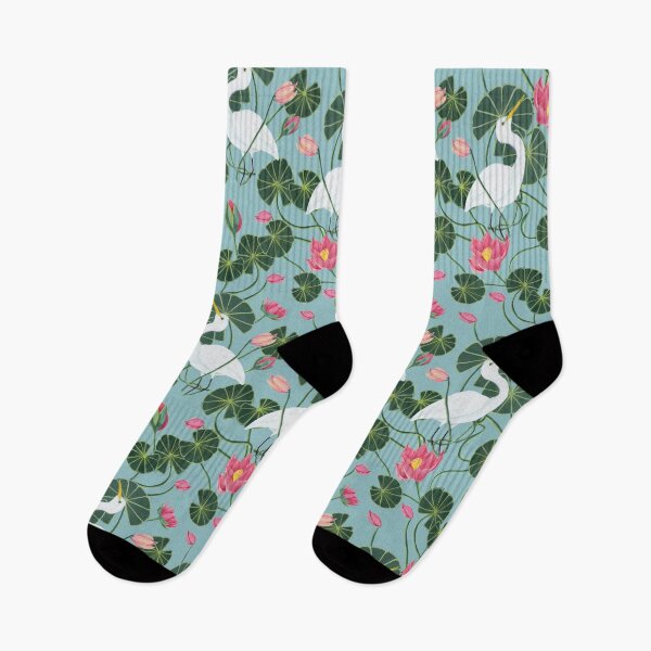 Item preview, Great Egret with waterlilies designed and sold by Peleegirl.