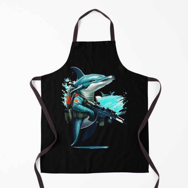 Item preview, A dolphin with a gun. designed and sold by ReneMM.