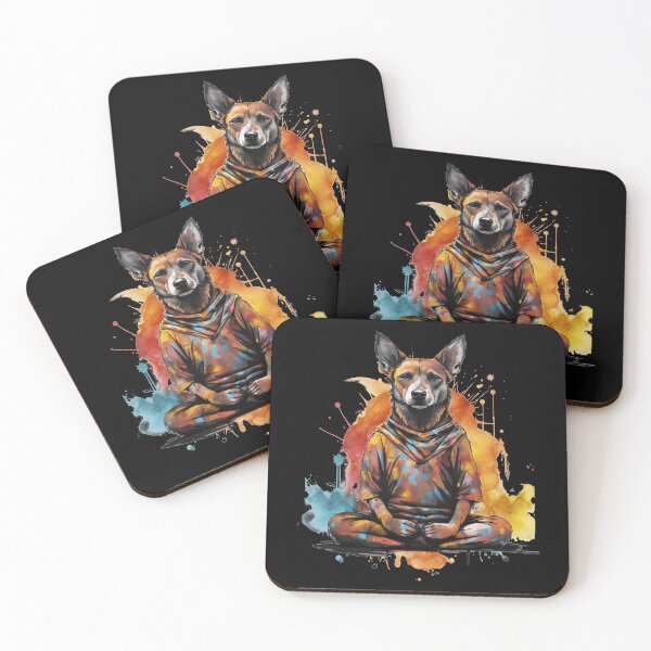 Item preview, Coffee Canine Dogs Yoga Coffee Watercolor Style designed and sold by AnnaMDesign.