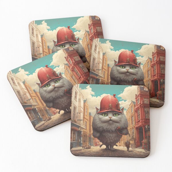 Item preview, a giant cute benevolent cat walking through the streets of London designed and sold by Akshay Pokhunram.