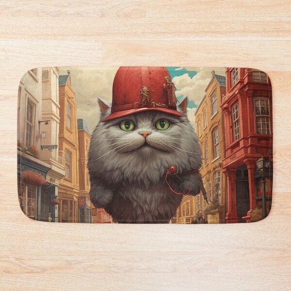 Item preview, a giant cute benevolent cat walking through the streets of London designed and sold by Akshay Pokhunram.
