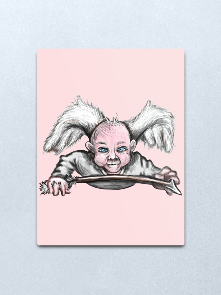Alternate view of Mischievous Cupid Angel Metal Print