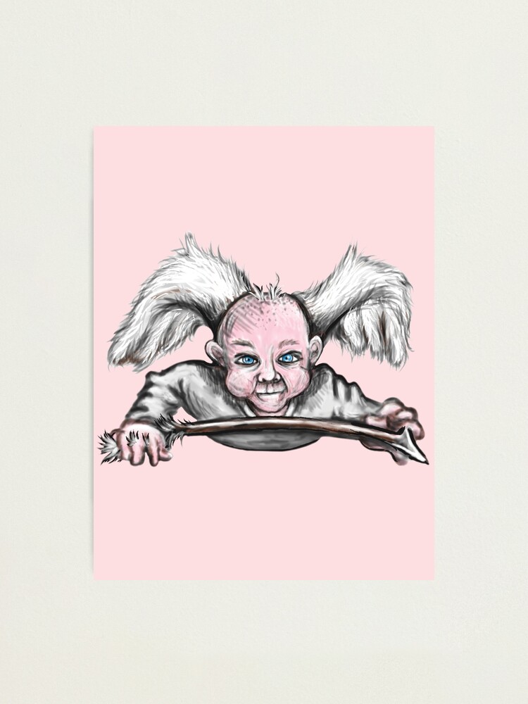 Alternate view of Mischievous Cupid Angel Photographic Print