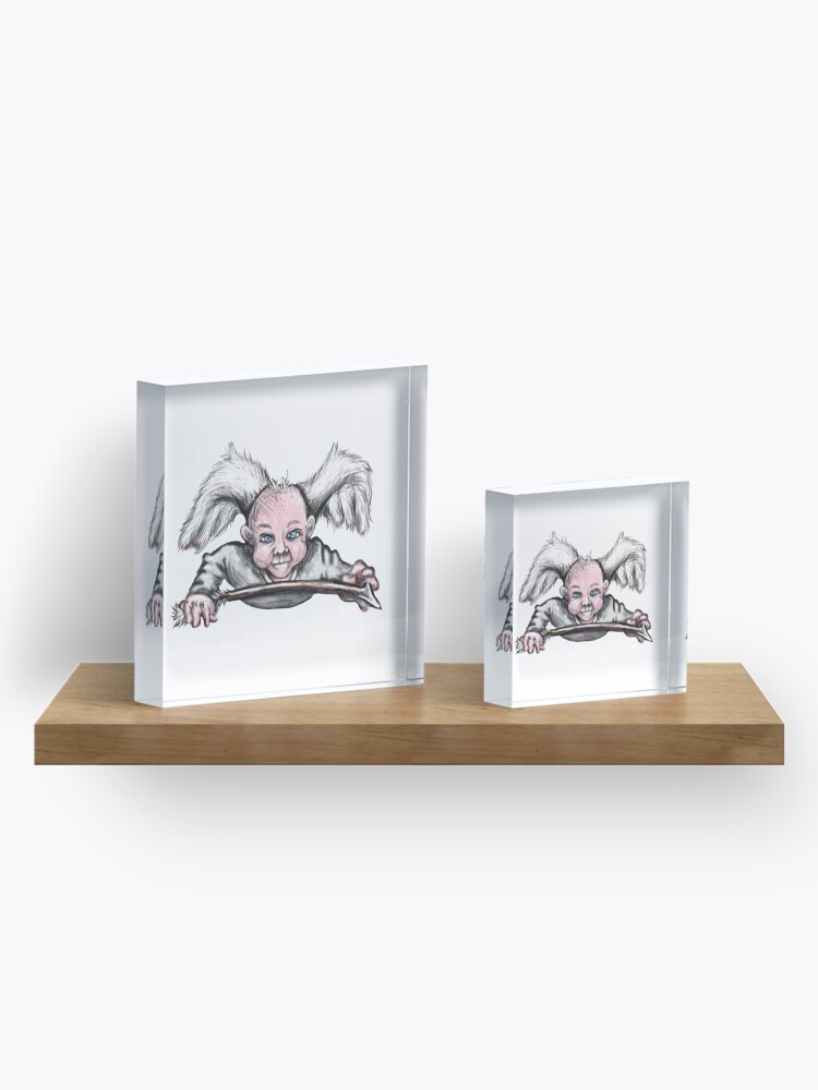 Alternate view of Mischievous Cupid Angel Acrylic Block