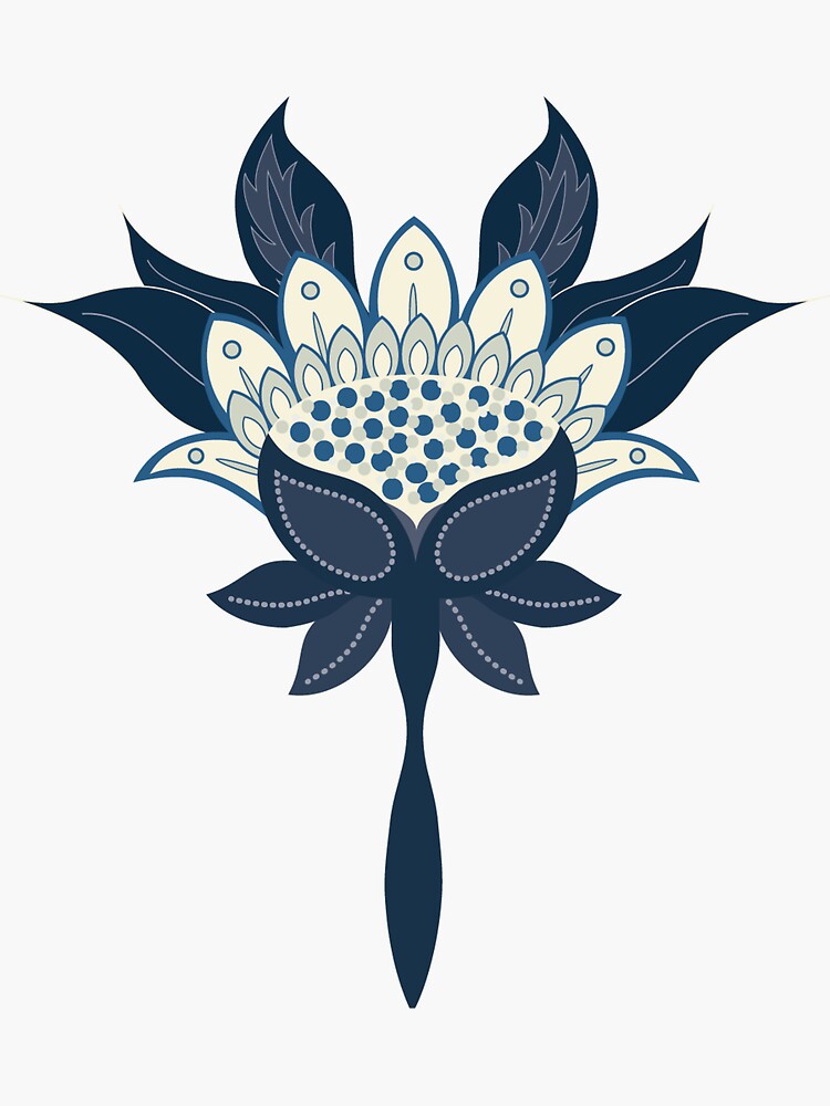 Thumbnail 3 of 3, Sticker, night flower designed and sold by raumundinhalt.
