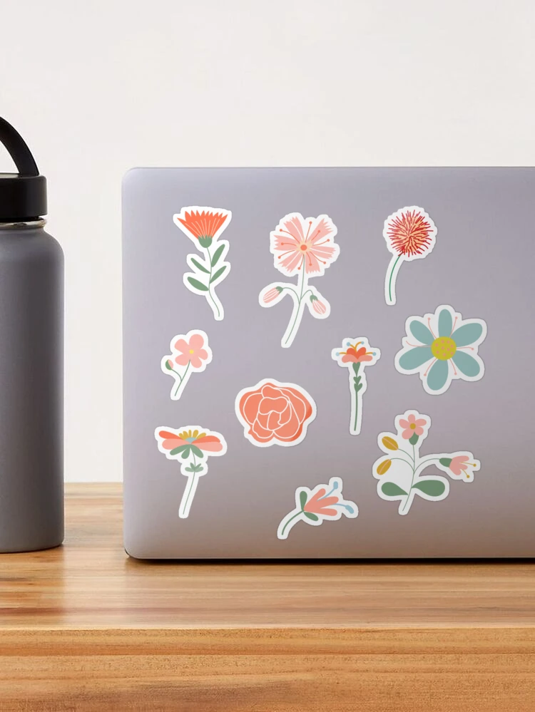 Flowers Sticker for Sale by Gigi Rosado