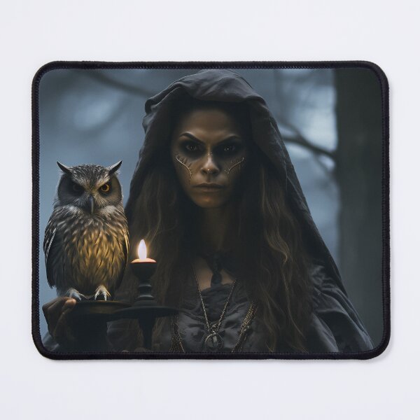Item preview, Night Witch and Her Owl designed and sold by sixblackroses.