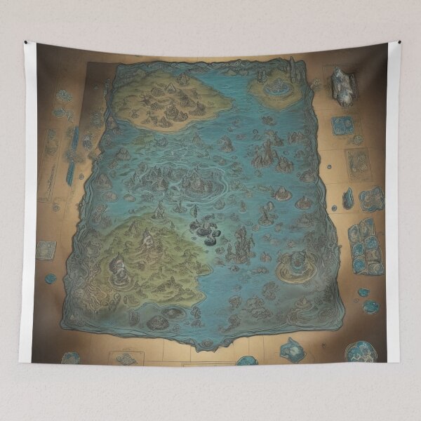 Item preview, Underwater World Map Dungeon Battle designed and sold by Yellowriversss.
