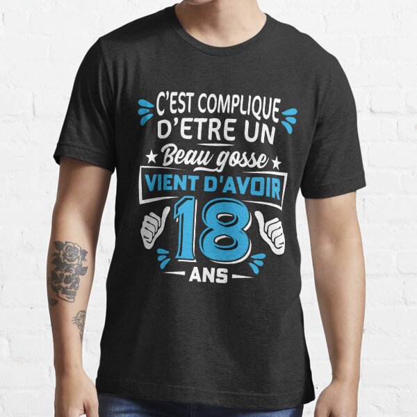 T shirt 18 ans hot sale