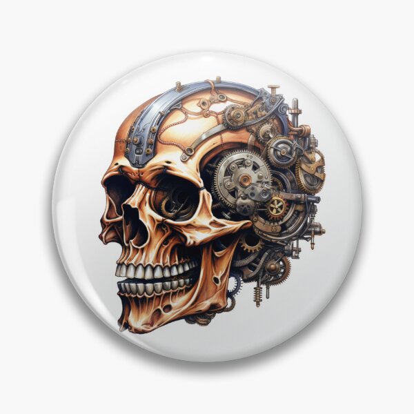 Item preview, Steampunk Skull with Clockwork Gears designed and sold by SchorlCraft.