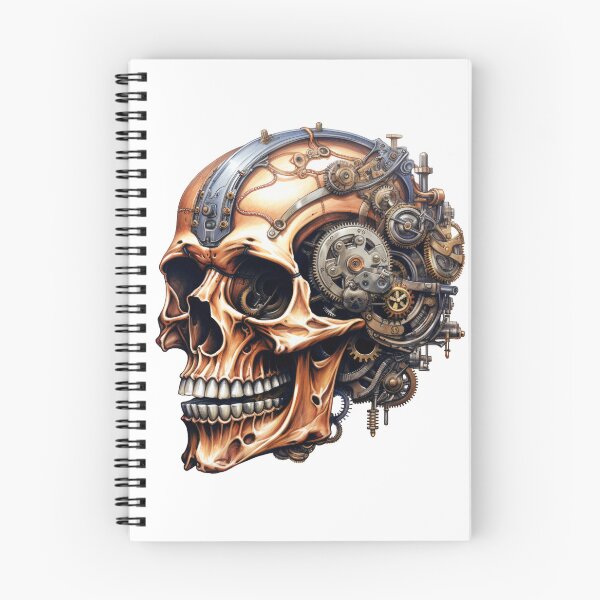 Item preview, Steampunk Skull with Clockwork Gears designed and sold by SchorlCraft.