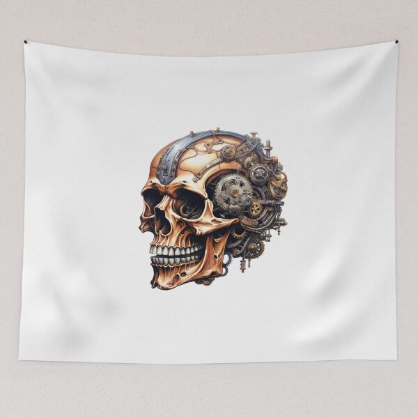 Item preview, Steampunk Skull with Clockwork Gears designed and sold by SchorlCraft.
