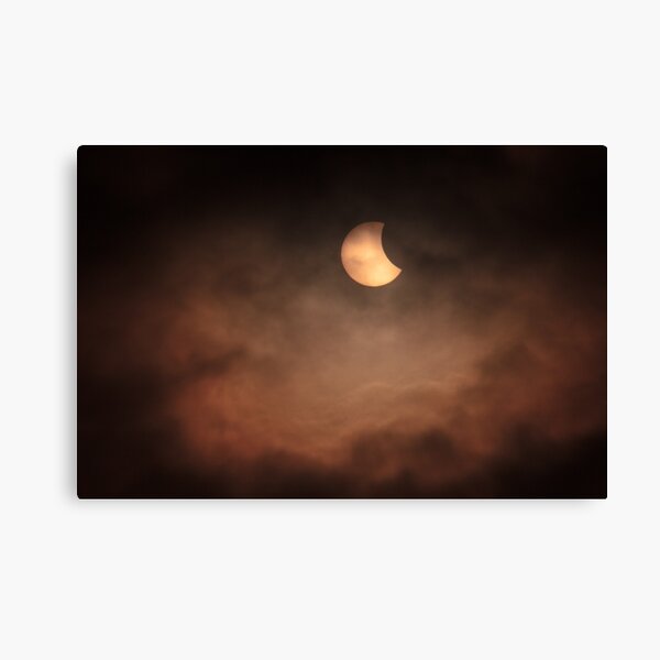 Solar Eclipse 2015 - 09.07am Canvas Print