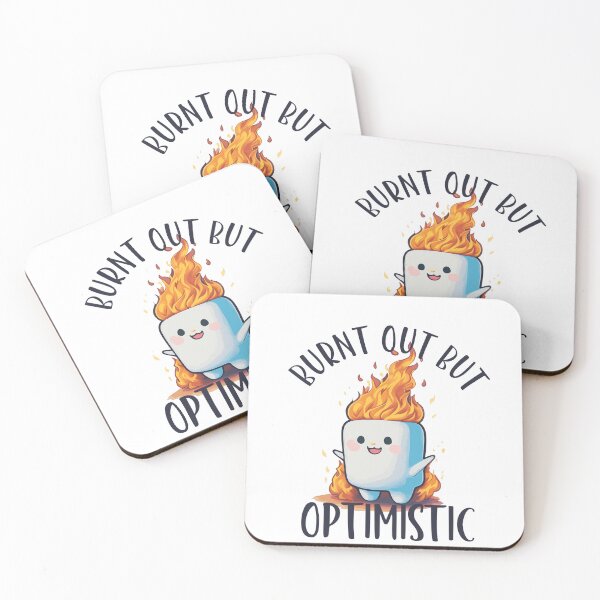 Item preview, Burnt Out But Optimistic - Inspiring Designs for a Positive Mindset designed and sold by FairySnazzyChic.