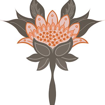 Artwork thumbnail, night flower brown by raumundinhalt