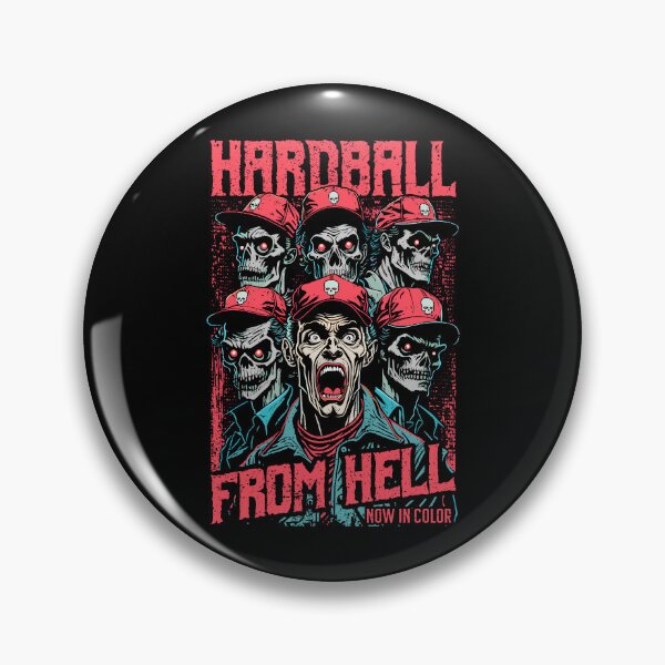 Item preview, Baseball Halloween Funny Retro Zombie Horror Movie Poster designed and sold by GrandeDuc.