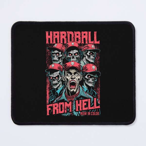 Item preview, Baseball Halloween Funny Retro Zombie Horror Movie Poster designed and sold by GrandeDuc.