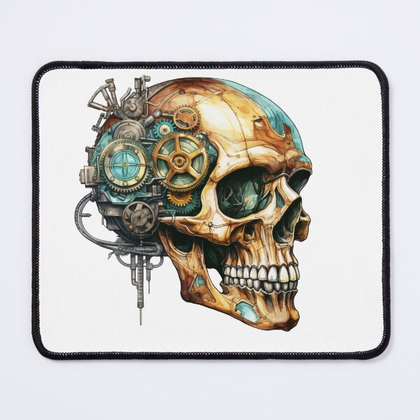 Item preview, Steampunk Skull with Clockwork Gears designed and sold by SchorlCraft.