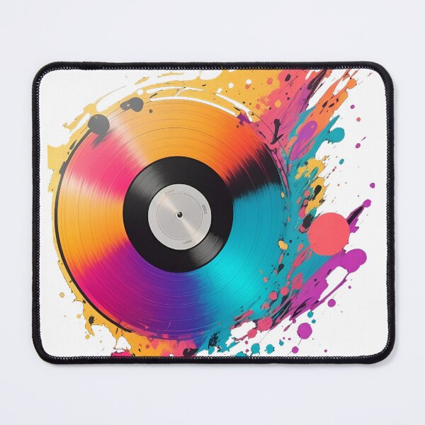 Item preview, Colorful Vinyl Record designed and sold by WildPugShop.