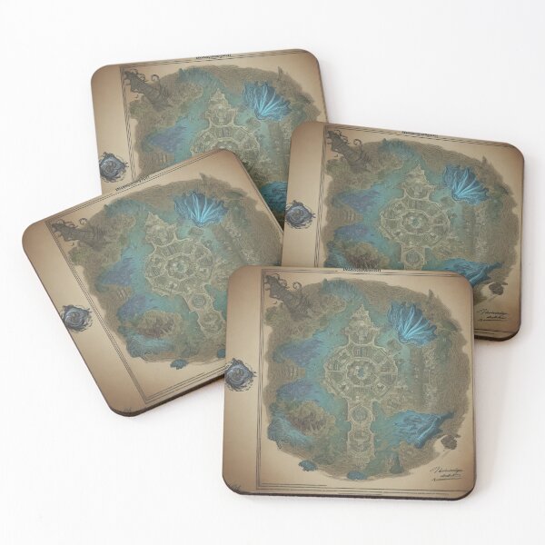 Item preview, City of Door Water Deep Ruin Maps designed and sold by Yellowriversss.