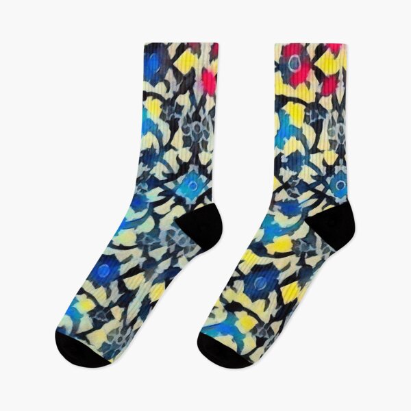 Item preview, Colourful floral pattern designed and sold by RawandJ.