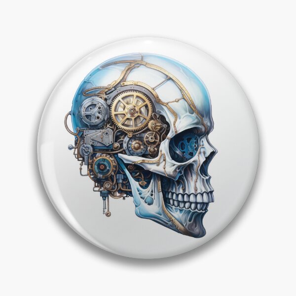 Item preview, Steampunk Skull with Clockwork Gears designed and sold by SchorlCraft.