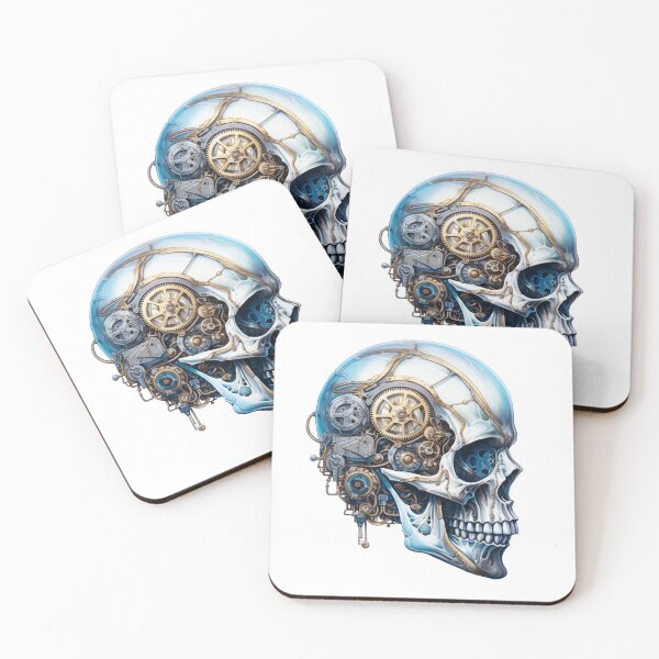 Item preview, Steampunk Skull with Clockwork Gears designed and sold by SchorlCraft.