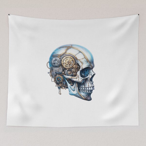 Item preview, Steampunk Skull with Clockwork Gears designed and sold by SchorlCraft.