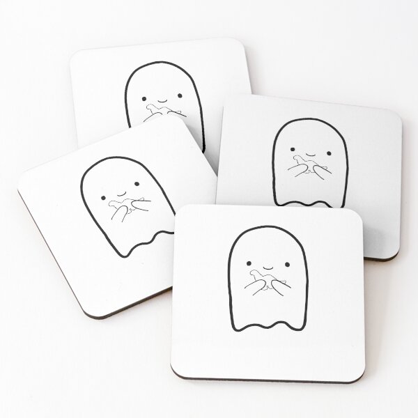 Item preview, Ghost with Dino Nuggie - colorless designed and sold by JoArt-.