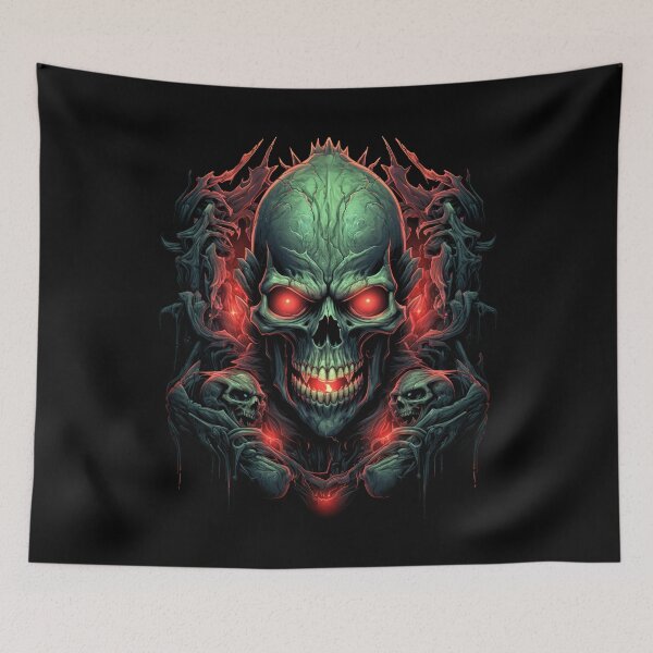 Item preview, Vibrant Colorful Zombie Skull designed and sold by Vinson-MFG.