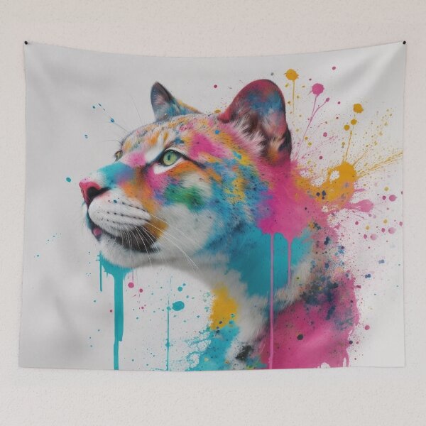 Item preview, Wild Cat in Pictorial Explosion of Color designed and sold by IonDigitalArts.
