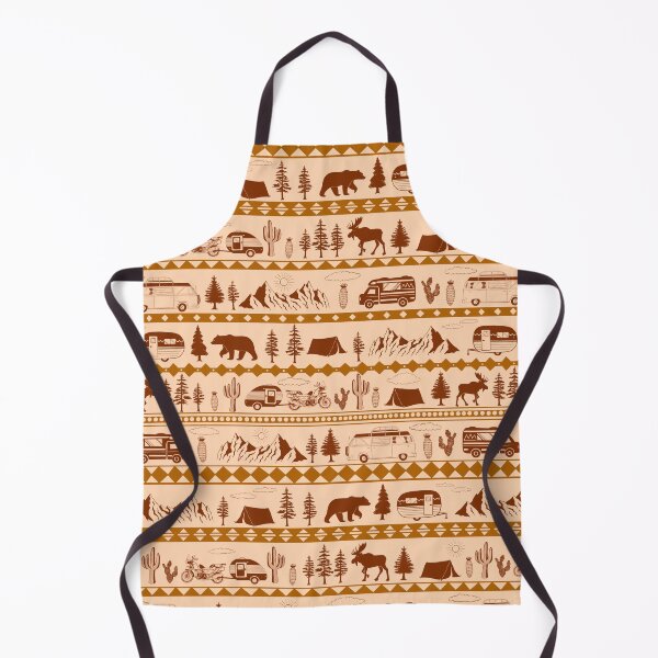 Item preview, Retro Road Trip Seamless Pattern - 60s Browns designed and sold by EcoElsa.