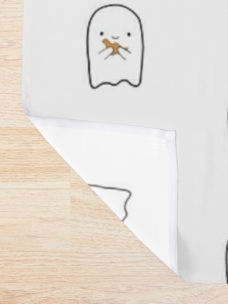 Disover Ghost with Dino Nuggie | Shower Curtain