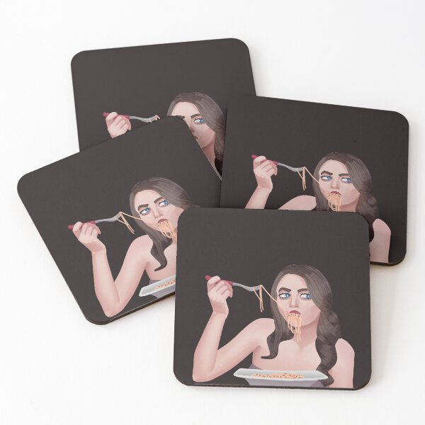 Item preview, Girl eating spaghetti designed and sold by GiezaDesign.