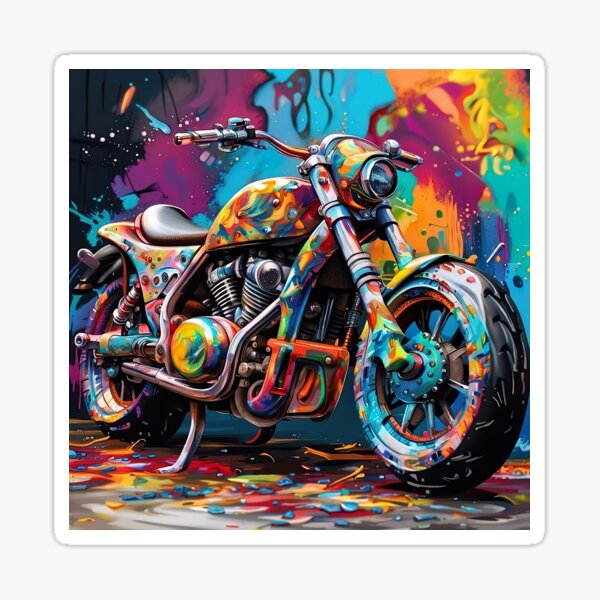 Item preview, Graffiti Motorcyle designed and sold by Pirish-Designs.