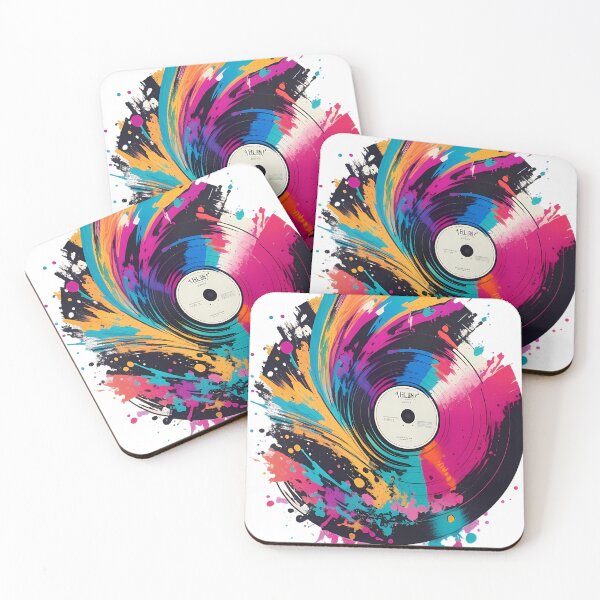 Item preview, Colorful Spiral Vinyl Record designed and sold by WildPugShop.