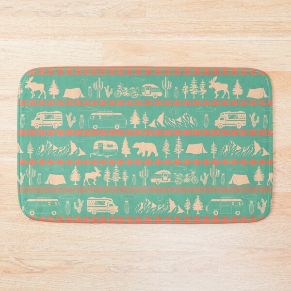 Item preview, Retro Road Trip Seamless Pattern - Desert Cactus designed and sold by EcoElsa.