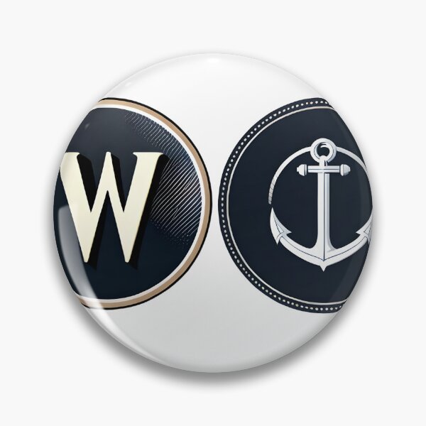 Item preview, W anchor design for t-shirt, hoodie,  designed and sold by Essiny Designs.