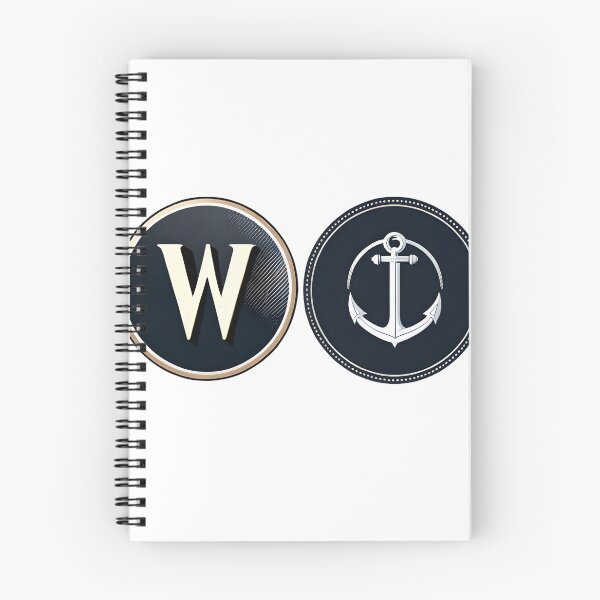 Item preview, W anchor design for t-shirt, hoodie,  designed and sold by Essiny Designs.