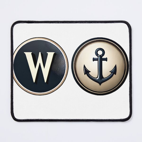 Item preview, W Anchor designed and sold by Essiny Designs.