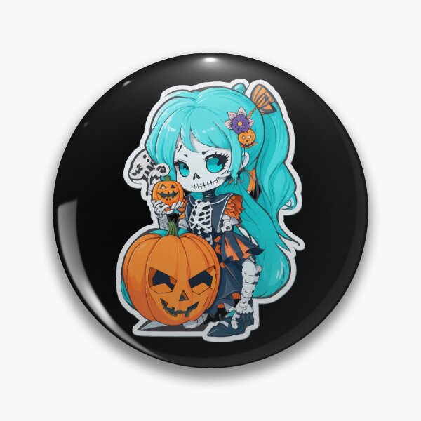 Item preview, Halloween Skeleton Kawaii Girl  designed and sold by CatCoconut-Art.