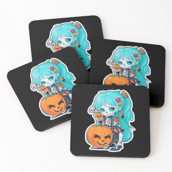 Item preview, Halloween Skeleton Kawaii Girl  designed and sold by CatCoconut-Art.