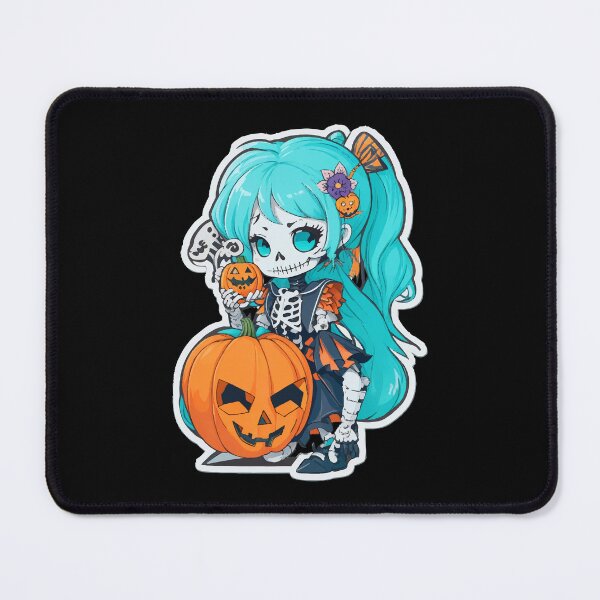 Item preview, Halloween Skeleton Kawaii Girl designed and sold by CatCoconut-Art.